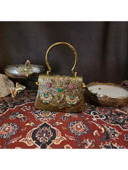 Adwita - Mudra Antique Gold Handbags
