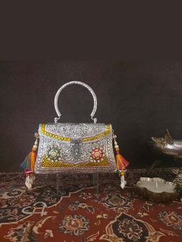 Adwita - Multi Meenakari Clutches Bag