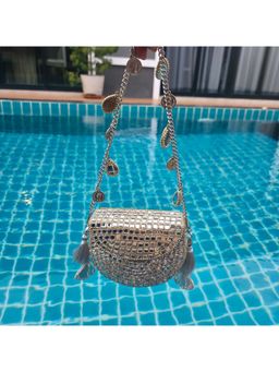 Adwita - Mini Mirror Silver Coin Bag Mini Bag