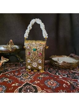 Adwita - Kundan Studed Mobile Batua Bag