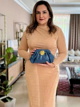 Adwita - Lion Blue Pouchette