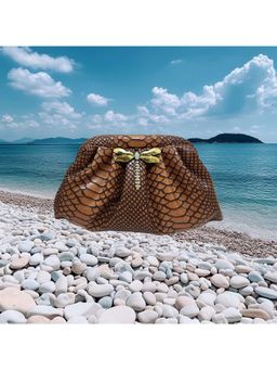 Adwita - Caramel Brown Pouchette Bag