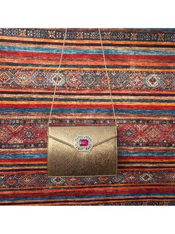 Adwita - Kundan Oversize Envelope Clutches Bag