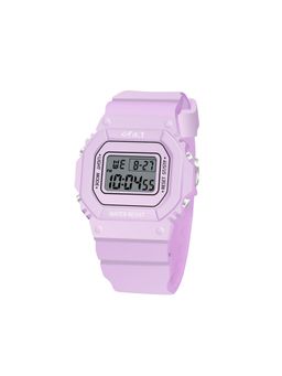 Spiky - Rectangle Purple Multi Functional Sports Digital Watch Unique Design Pattern Strap (Medium)