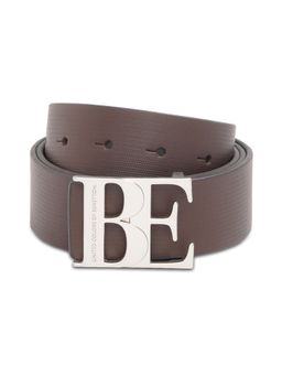 United Colors of Benetton - Men Reversible Brown & Grey Posta Leather Belt