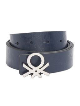 United Colors of Benetton - Men Reversible Navy Vicens Leather Belt