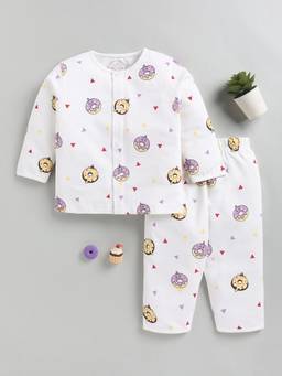 Clt.s - Off White Graphic Cotton Night Suit