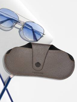 Sassora - Genuine Spectacle Leather Brown Case