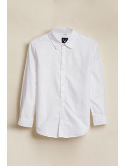 Allen Solly - Boys White Solid Casual Shirt