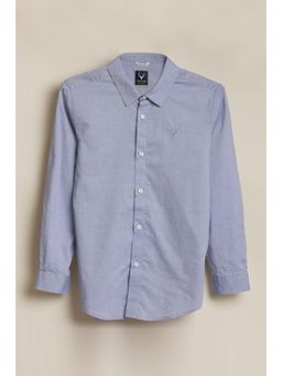 Allen Solly - Boys Purple Solid Casual Shirt