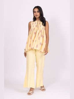 LABEL NAARITI - Pakhi Yellow Top with Pant Co-Ords