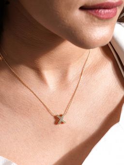 Joker and Witch - Joker & Witch Kriss Kross Gold Necklace