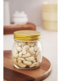 NATURALLY YOURS - Glasswares Storage Jar with Tin Lid 300 Ml - Clear (Set of 2)