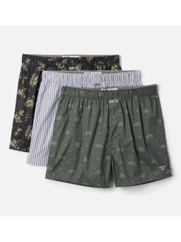 Columbia - Men Multi-Color Pfg Printed Woven Boxers (Pack of 3)