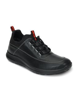 ERGON - Mens Black Lace-Up Casual Sneakers