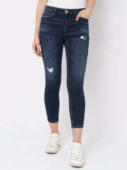 VERO MODA - Women Solid Casual Jeans in Blue