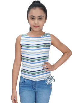 TINY GIRL - Casual Printed Top-Green