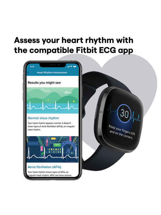 Heart Rhythm Fitbit Ecg App Release Date Buy Fitbit Sense, Carbon