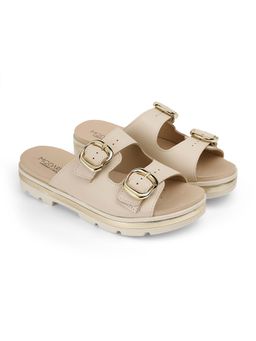 MODARE - Women Cream Rubber Sandals