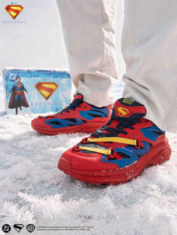 Bacca Bucci - Men Red Superman Inspired Sneakers
