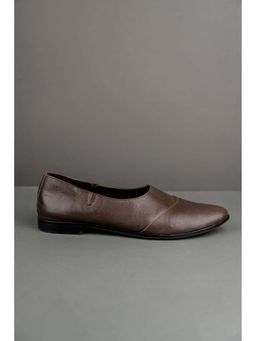 TASVA - Men Chocolate BrownClassic Leather Mojaris
