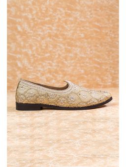 TASVA - Men Gold Embroidered Mojari