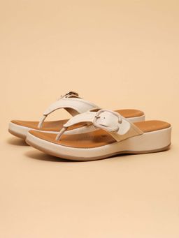 ERIDANI - Women Cream Sandals