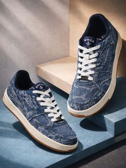 WROGN - Men Blue Negroni Raw Sneakers