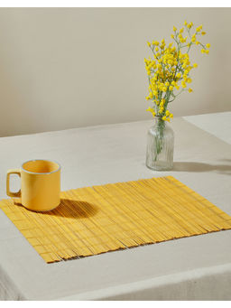 Fabindia - Yellow Jivita Natural Fibre Mat - Set of 6