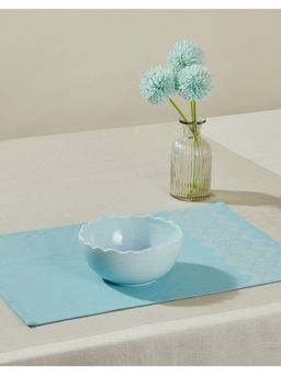 Fabindia - Blue Advika Cotton Printed Mat - Set of 6