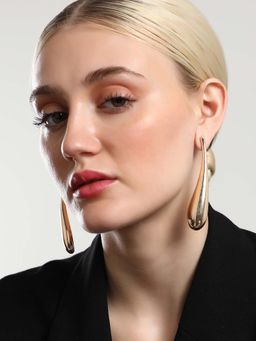 Sohi - Womens The Elongated Drip Drop Earrings - California Gold