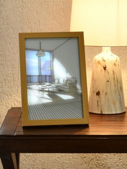 At Home by Nilkamal - Still Life Diwan Led Painting With 3 Lighting Modes White