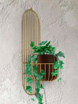 At Home by Nilkamal - Metal Wall Mounted Planter Multicolor