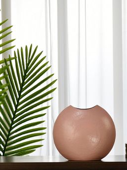 At Home by Nilkamal - Cirque Metal Decorative Vase Pink