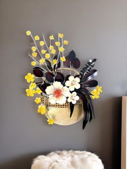 At Home by Nilkamal - Flora Bouquet Wall Decor Multicolor