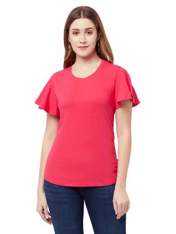 Glito - Pink Rayon Solid Top