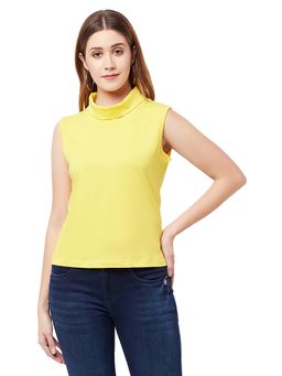 Glito - Yellow Cotton Solid Top