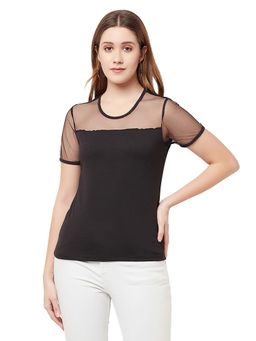 Glito - Black Cotton Solid Top