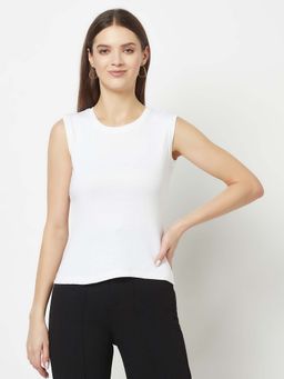 Glito - White Cotton Solid Top