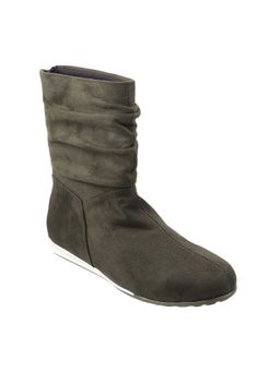 Metro - Olive Synthetic Solid Casual Boots