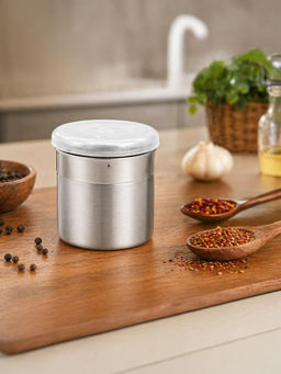 Culinex by thinKitchen - Silver Stainless Steel Portable Salt Dispenser (120Ml)