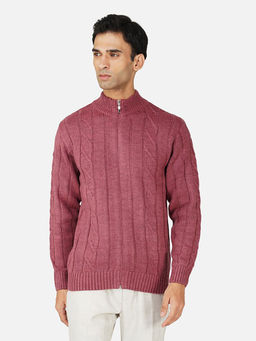 JOE Hazel - Men Pink Colour Sweater