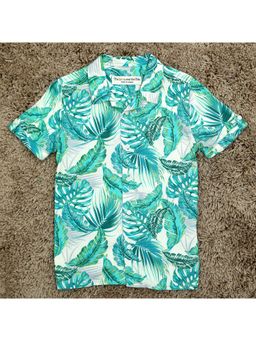 The Lion and the Fish - Hawaiian Tropical White Shirt