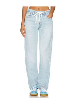 aligrace - Baggy Drawstring Customs Wide Leg