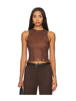 Apres Studio - Ruched Silk Tank