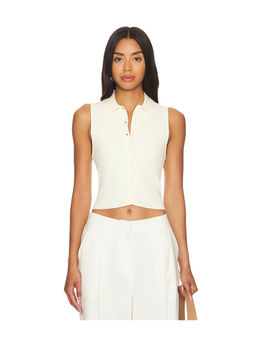 Lovers and Friends - x Ella Rose Esti Sleeveless Polo Vest Top