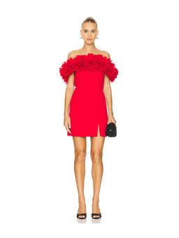 Nadine Merabi - Flower Bardot Mini Dress