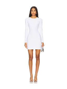 Norma Kamali - Long Sleeve Crewneck Mini Dress