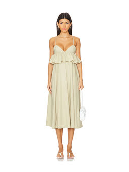 Weworewhat - Peplum Midi Dress