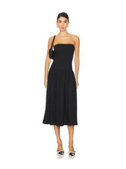 Weworewhat - Strapless Corset Midi Dress